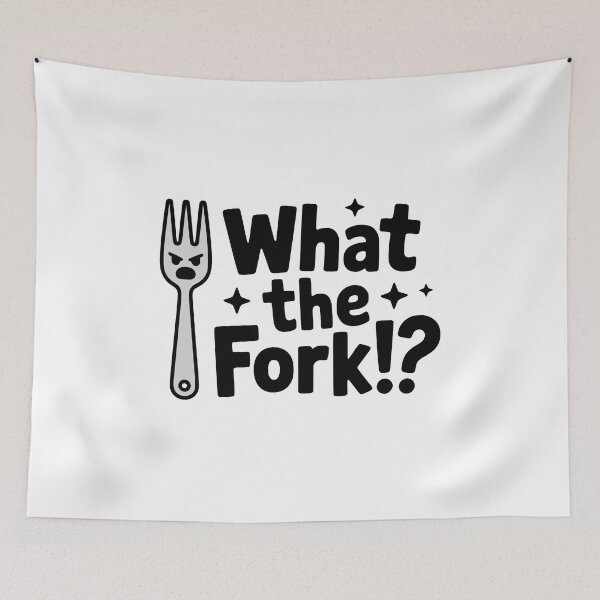 Item preview, What the Fork! Cute Fork Pun designed and sold by PMCreative.