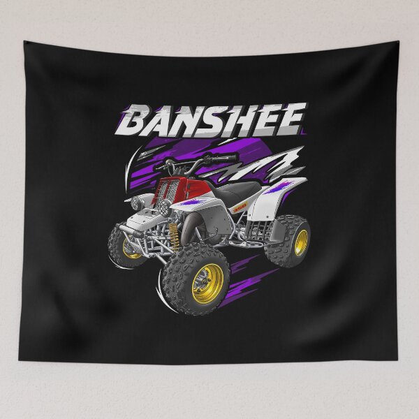 Artikelvorschau, Yamaha Banshee 350 1996 für Motorradfahrer entworfen und verkauft von MotoApparelHub.