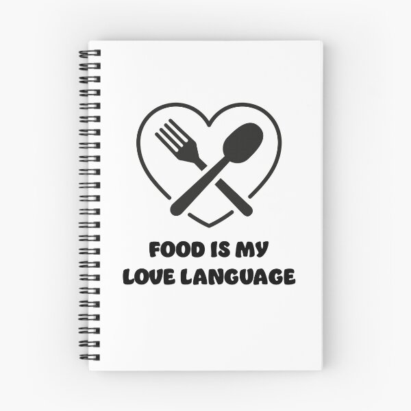 Item preview, Food is my Love Language | Black Print designed and sold by SJ Designs.