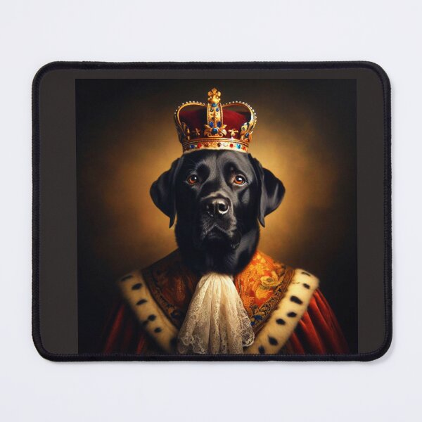 Item preview, Black Labrador in Baroque Renaissance Royal Costume – Loyal Noble Lab Pet Portrait designed and sold by Deliberate Creations.