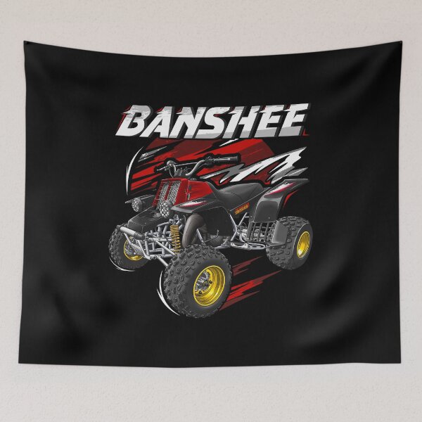 Artikelvorschau, Yamaha Banshee 350 1997 für Motorradfahrer entworfen und verkauft von MotoApparelHub.