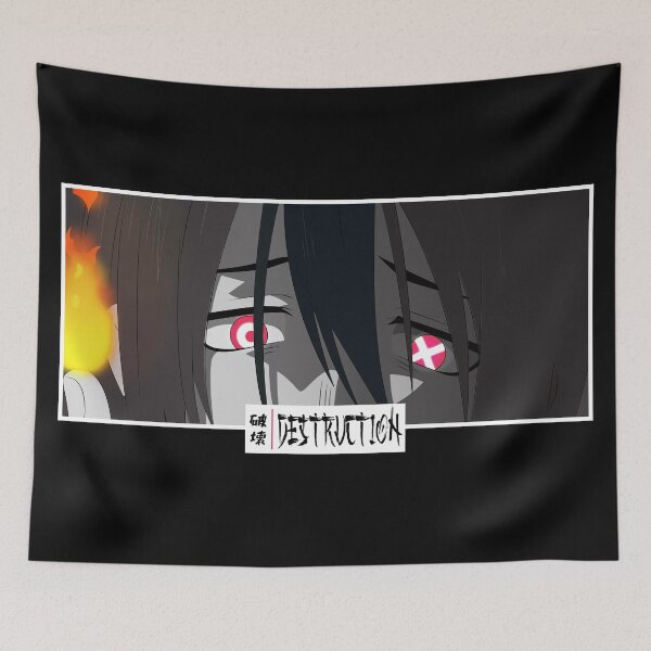 Item preview, Destruction Anime Eyes Monochrome Japanese Cozy Manga designed and sold by Otakurypto.