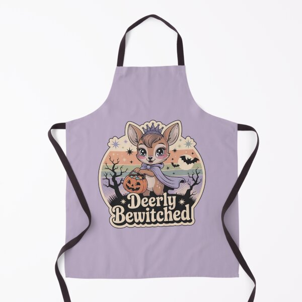 Item preview, Deerly Bewitched – Cute Retro Halloween Deer Princess with Candy Bucket designed and sold by Nuist25.