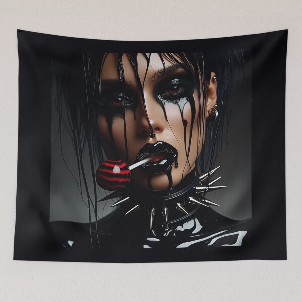 Item preview, Gothic Lady Lollipop Wet Latex designed and sold by Voodoo Store Paranormal Collections.