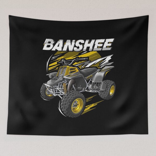 Artikelvorschau, Yamaha Banshee 350 1998 für Motorradfahrer entworfen und verkauft von MotoApparelHub.