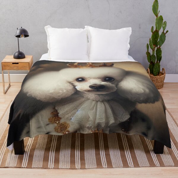Item preview, White Poodle in Baroque Renaissance Royal Costume – Regal Fluffy Monarch Pet Portrait designed and sold by Deliberate Creations.