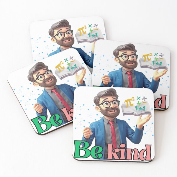 Item preview, Be Kind Math Teacher – Positive Education Clipart for Kids designed and sold by Quirk & Calm Studio.