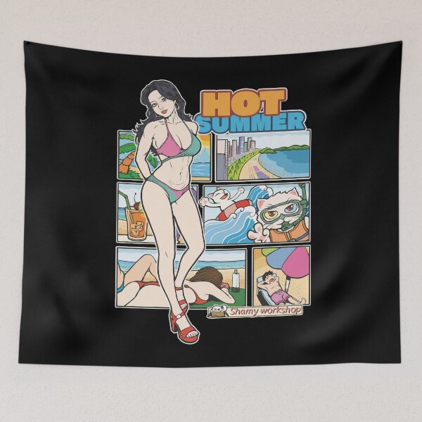 Item preview, hot summer3(simple color version) designed and sold by shamyworkshop.