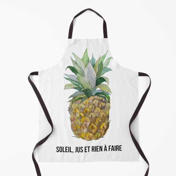 Item preview, Pineapple with the humorous message "Sun, juice and nothing to do" designed and sold by ArtCheri.