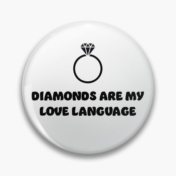 Item preview, Diamonds are my Love Language | Black Print designed and sold by SJ Designs.