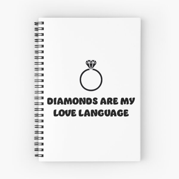 Item preview, Diamonds are my Love Language | Black Print designed and sold by SJ Designs.