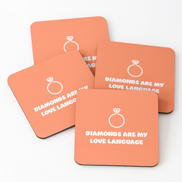 Item preview, Diamonds are my Love Language | White Print designed and sold by SJ Designs.