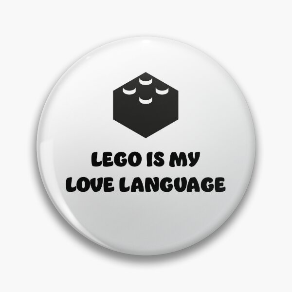 Item preview, Lego is my Love Language | Black Print designed and sold by SJ Designs.