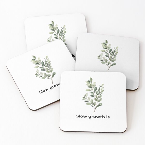 Item preview, Slow Growth Is Still Growth – Eucalyptus Motivation Quote designed and sold by HHG..