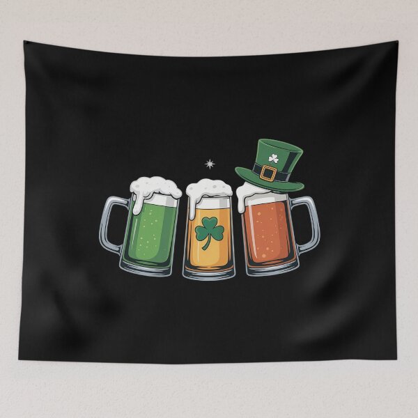 Artikelvorschau, Irische Bierliebhaber Irland Flagge St. Patricks Day Lustiges Trinken entworfen und verkauft von CookWorldLaughs.