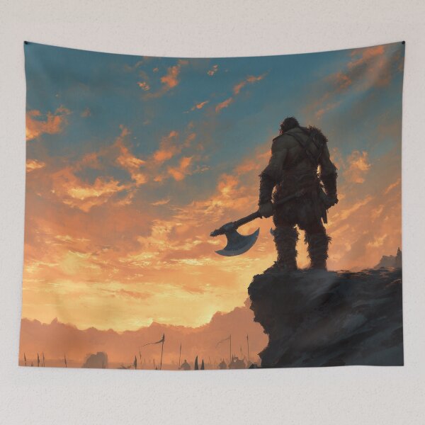 Item preview, Orc Chieftain Watching Over His Horde designed and sold by Rtymer.