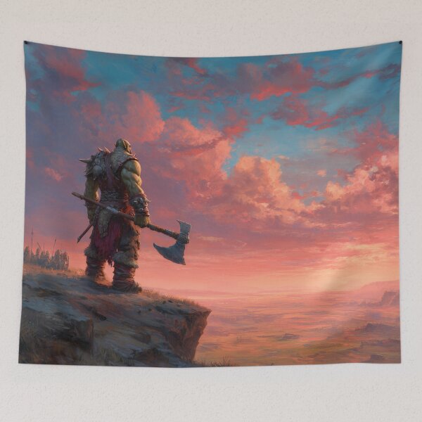 Item preview, Orc Chieftain Watching Over His Horde designed and sold by Rtymer.