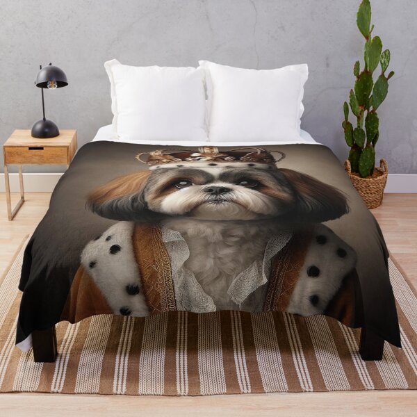 Item preview, Shih Tzu in Baroque Renaissance Royal Costume – Regal Fluffy Aristocrat Pet Portrait designed and sold by Deliberate Creations.