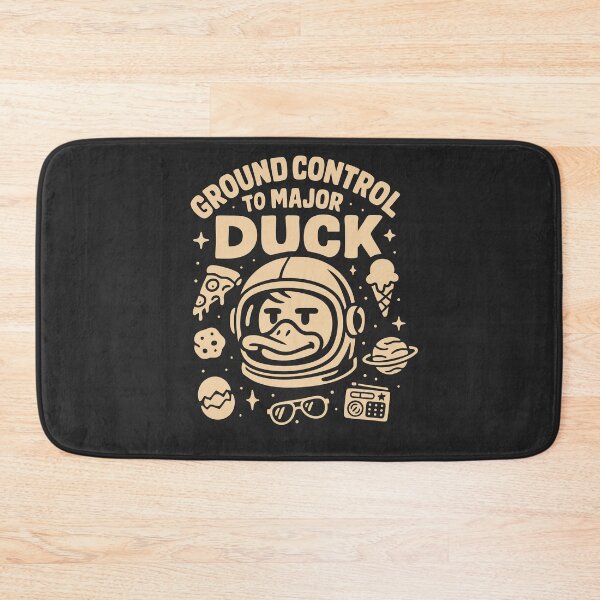 Item preview, Ground Control to Major Duck – White Line Art designed and sold by TheBrightDuck.