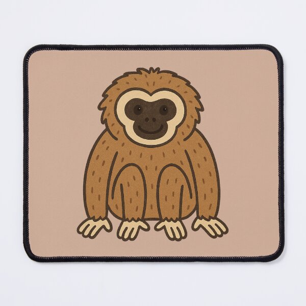 Item preview, Adorable Gibbon Doodle Illustration designed and sold by wonderxwander.
