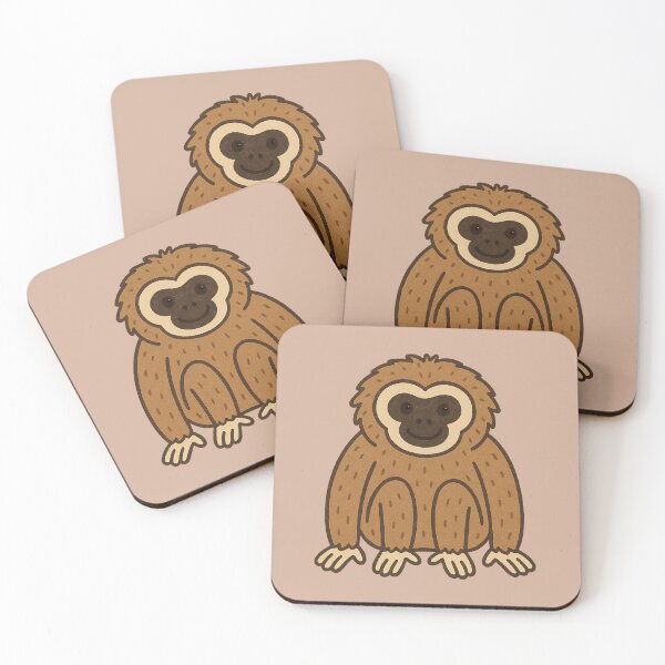Item preview, Adorable Gibbon Doodle Illustration designed and sold by wonderxwander.