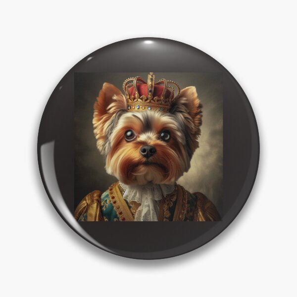 Item preview, Yorkshire Terrier in Baroque Renaissance Royal Costume – Regal Yorkie Pet Portrait designed and sold by Deliberate Creations.