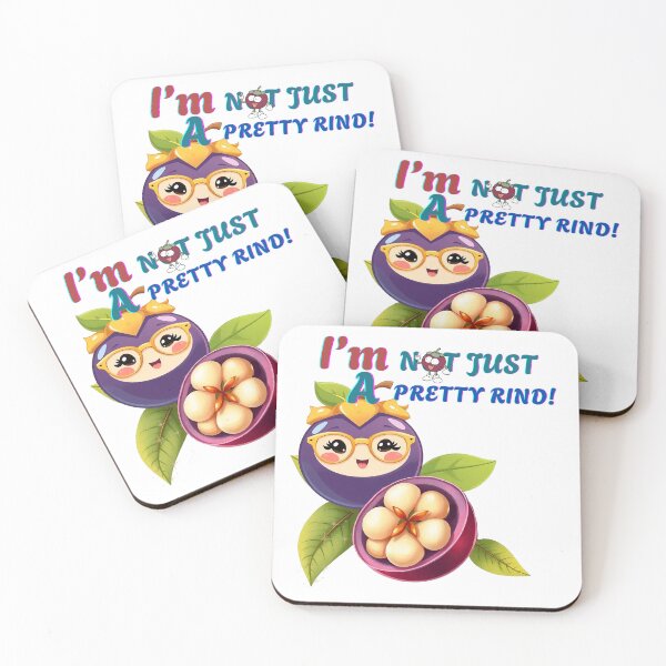 Item preview, Inside-Out Mangosteen – Cute & Clever Fruit Character designed and sold by Quirk & Calm Studio.