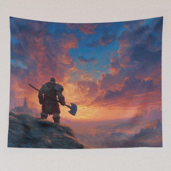 Item preview, Orc Chieftain Watching Over His Horde designed and sold by Rtymer.