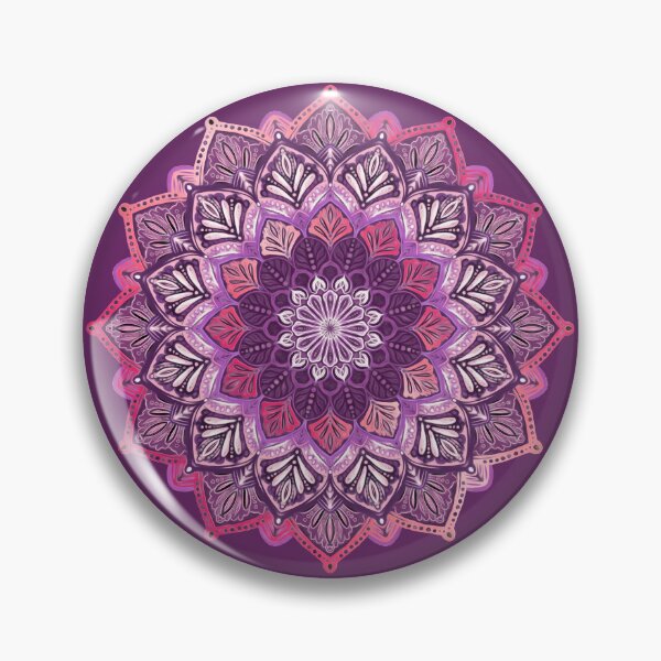 Item preview, Boho Mandala in Deep Purple and Pink designed and sold by micklyn.