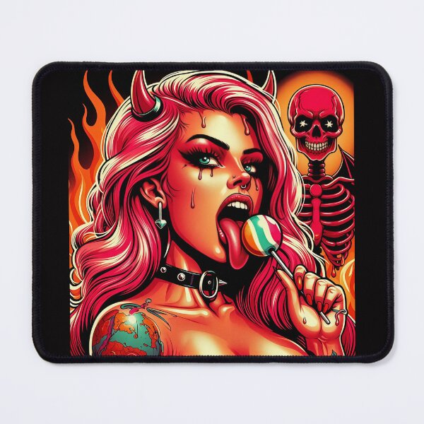 Item preview, Comic Demon Lady Lollipop Inferno designed and sold by Voodoo Store Paranormal Collections.