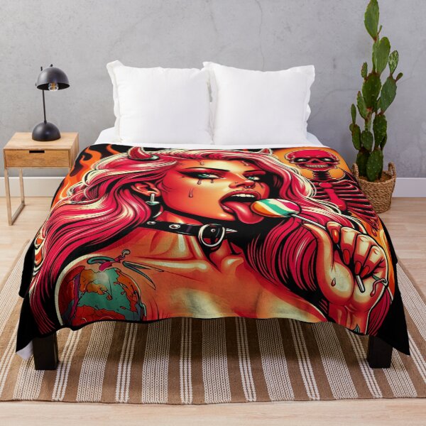 Item preview, Comic Demon Lady Lollipop Inferno designed and sold by Voodoo Store Paranormal Collections.