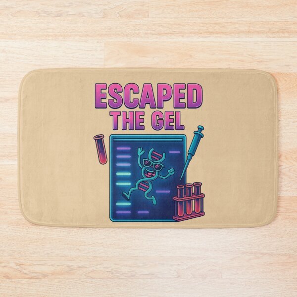 Item preview, Escaped the Gel – Funny Gel Electrophoresis DNA Design designed and sold by ProDesignByMK.