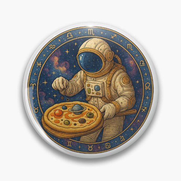 Item preview, Cosmic Pizza Chef – Baking in Space designed and sold by HEERMANArt.