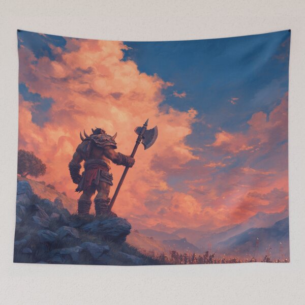 Item preview, Orc Chieftain Watching Over His Horde designed and sold by Rtymer.