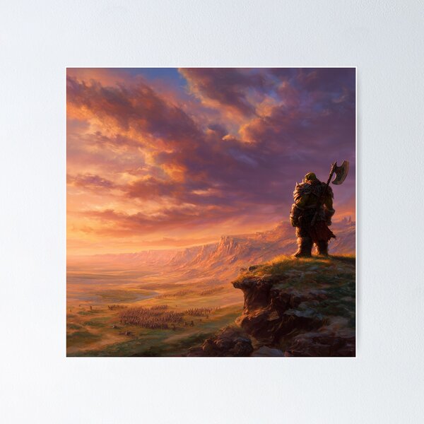 Item preview, Orc Chieftain Watching Over His Horde designed and sold by Rtymer.