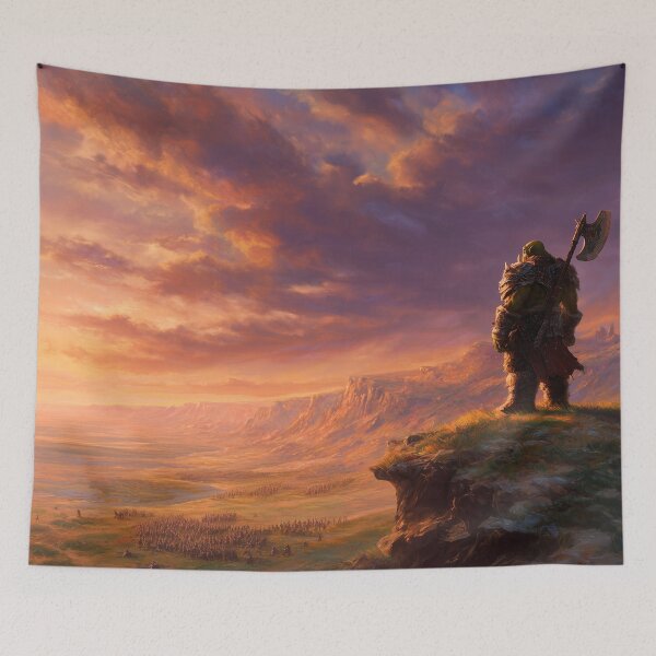 Item preview, Orc Chieftain Watching Over His Horde designed and sold by Rtymer.