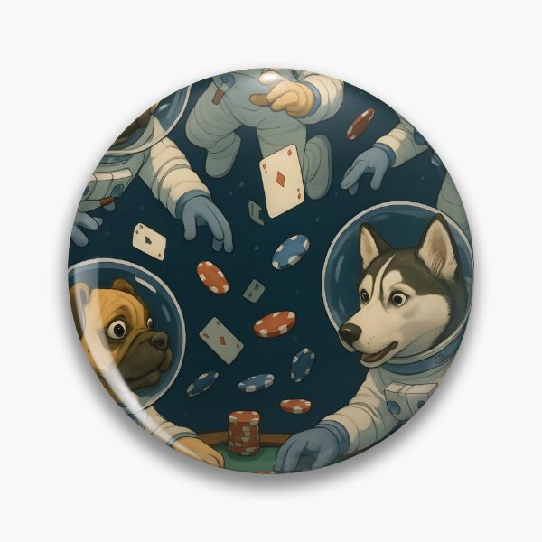 Item preview, Dogs Playing Poker in Space designed and sold by Uglyandcute.