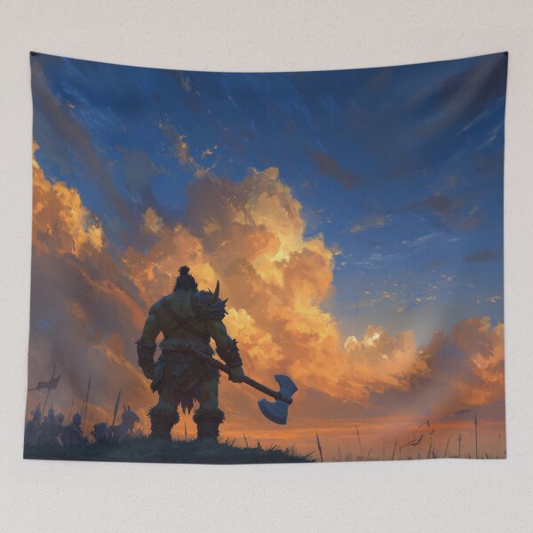 Item preview, Orc Chieftain Watching Over His Horde designed and sold by Rtymer.