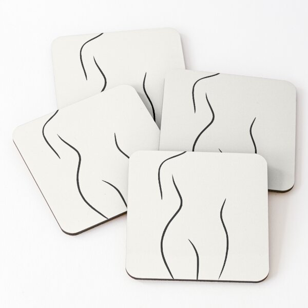 Item preview, Minimalist Female Line Art – "Figurstudie 6 af 6" by Sigrid Løvgren designed and sold by Lowtech.