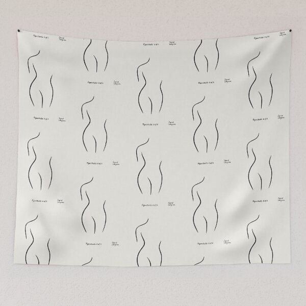 Item preview, Minimalist Female Line Art – "Figurstudie 6 af 6" by Sigrid Løvgren designed and sold by Lowtech.