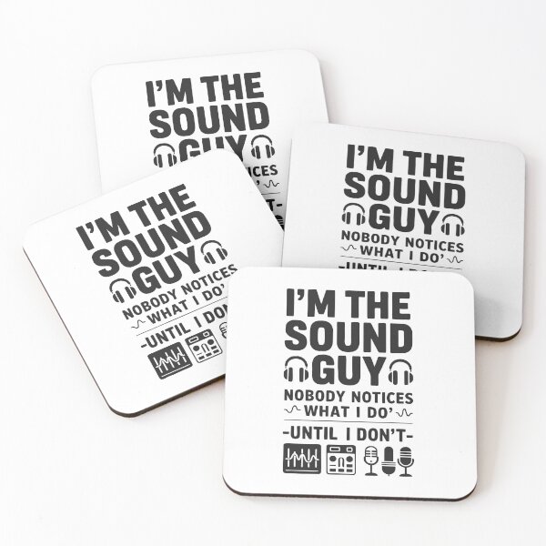 Item preview, Copy of I’m the Sound Guy – Audio Tech Humor - Light background designed and sold by pixelated_echoes.