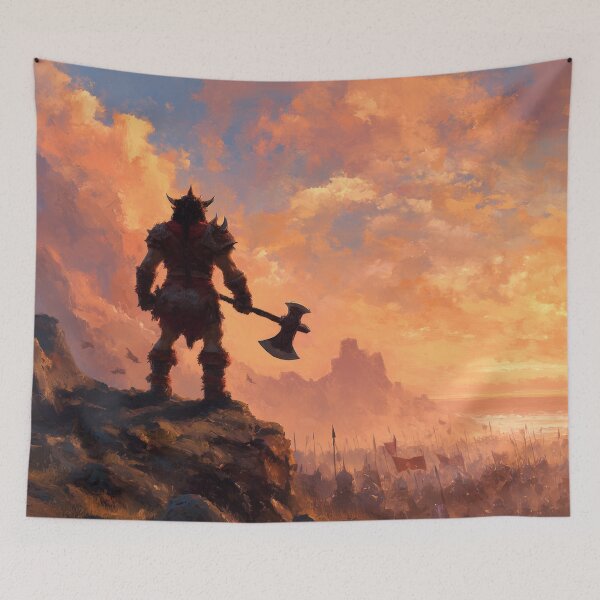 Item preview, Orc Chieftain Watching Over His Horde designed and sold by Rtymer.