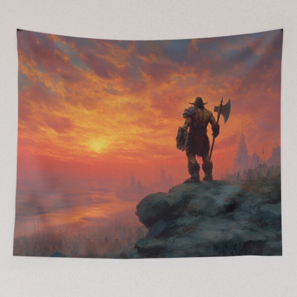 Item preview, Orc Chieftain Watching Over His Horde designed and sold by Rtymer.