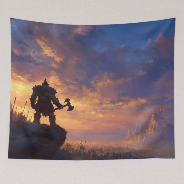 Item preview, Orc Chieftain Watching Over His Horde designed and sold by Rtymer.