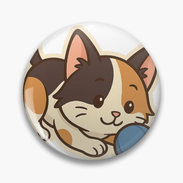 Item preview, a cat playing with a ball designed and sold by catmosphere4u.