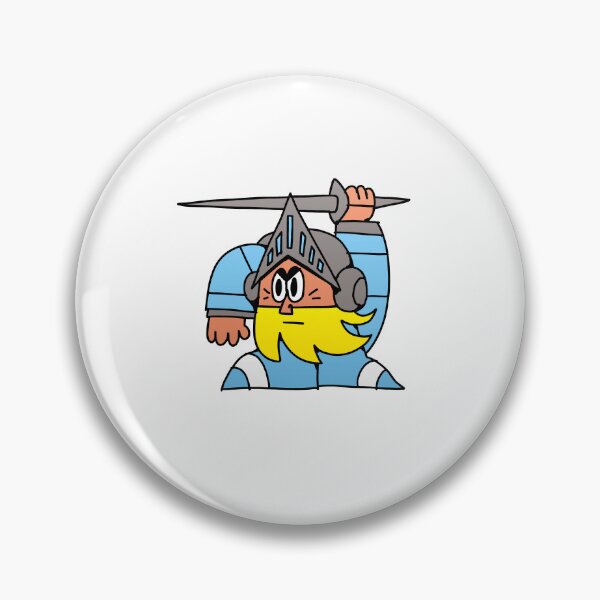 Item preview, Retro Game Knight Sticker – 8‑bit Fantasy Warrior designed and sold by hoggylorente.