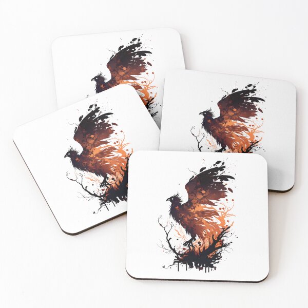 Item preview, Phoenix Rising From the Ashes Silhouette designed and sold by ShadowAndSlate.