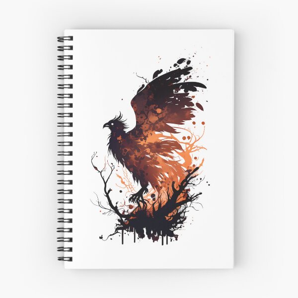 Item preview, Phoenix Rising From the Ashes Silhouette designed and sold by ShadowAndSlate.