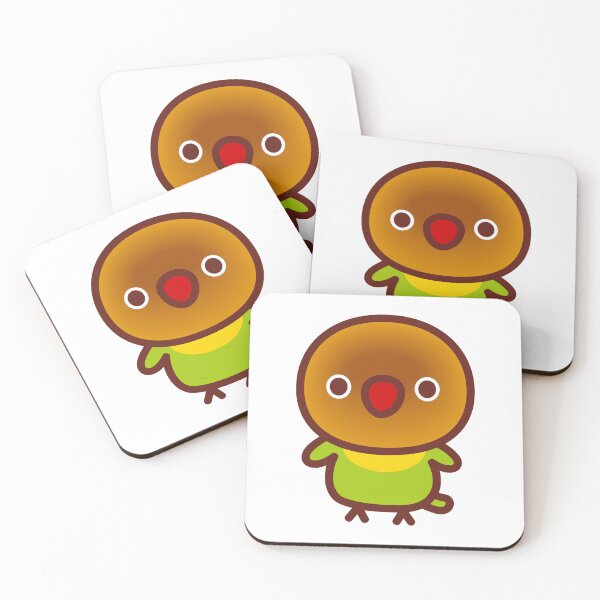 Item preview, Pastel green masked lovebird designed and sold by INKOYADO.