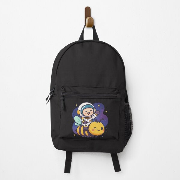 Item preview, Astronaut Riding Giant Bee – Funny Space Adventure Kawaii Design designed and sold by ColorSplash123.